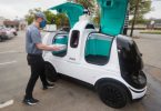 entrega de p Domino’s Pizza robots