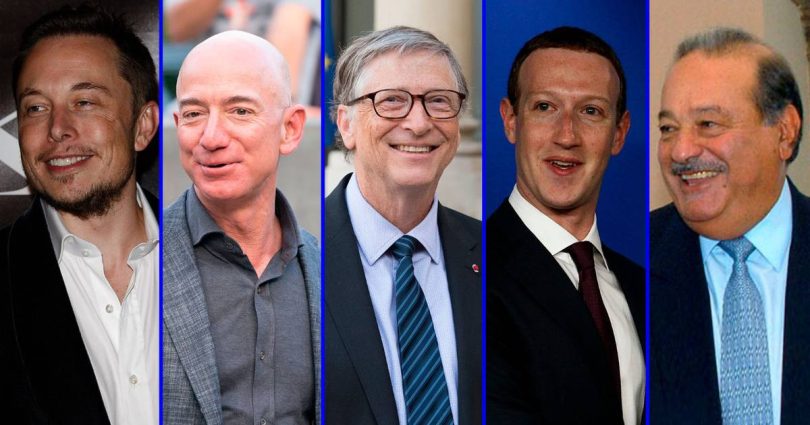 Pagos de Impuestos Zuckerberg, Bezos, Musk y Gates pagarían a los ricos en EE. UU