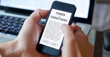 términos y condiciones de una app